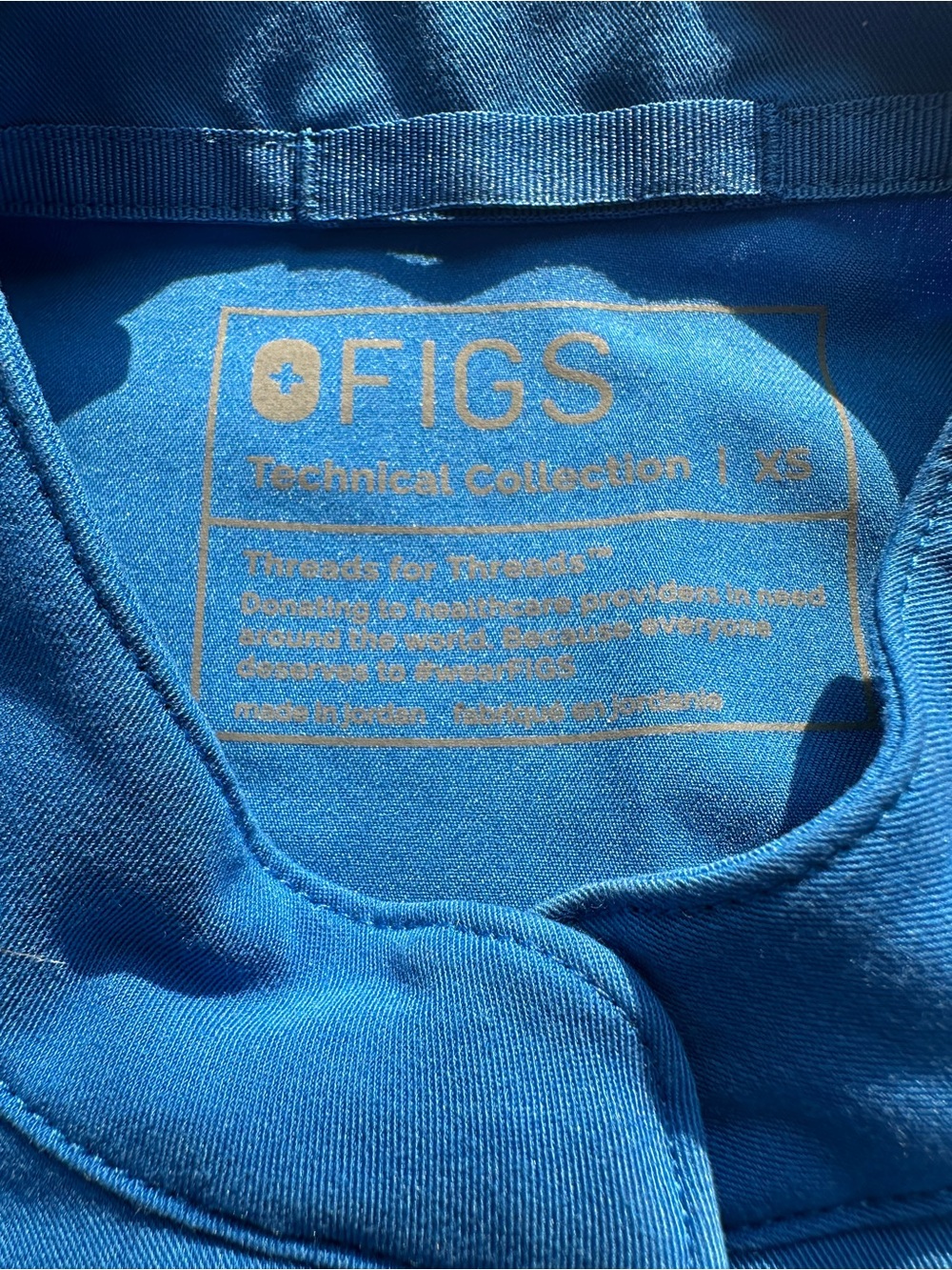FIGS Women's Scrub Set Royal Blue Montex Top XS & Uman Jogger Pants S - Picture 4 of 14